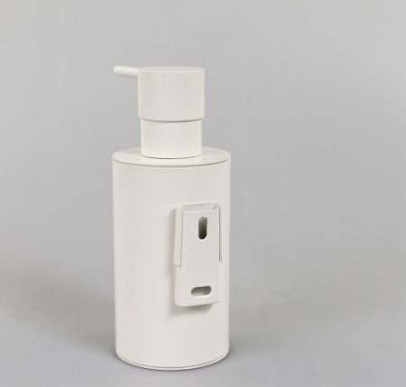 Stil Haus Hashi, настенный металлический дозатор, цвет белый матовый, цвет помпы хром, артикул HS30M(24)