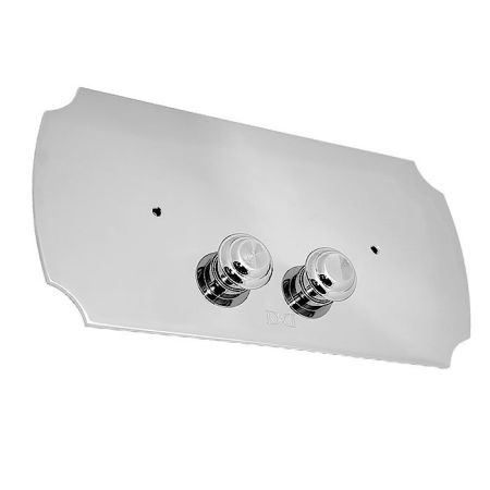 Devon Смывная клавиша двойного смыва (для монтажных систем Geberit UP320), цвет: хром, артикул DEPLCR