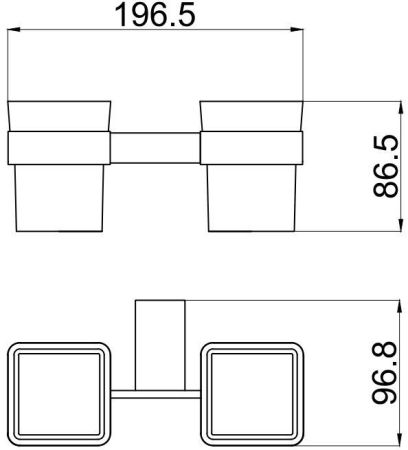 Стакан Allen Brau Infinity 6.21003-31 белый/черный матовый, артикул 6.21003-31