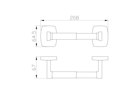 Держатель для туалетной бумаги без крышки WONZON & WOGHAND PORTO, Хром (WW-1611), артикул WW-1611