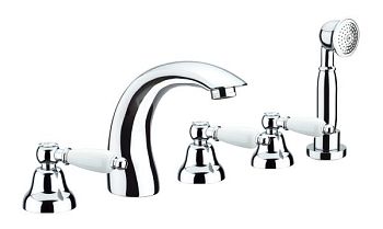 Смеситель на борт ванны Fiore COLONIALE 02CR0608, хром