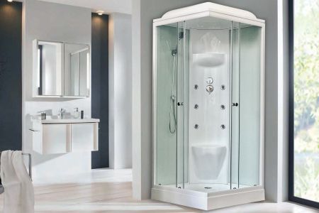 Душевая кабина Royal Bath RB 90HP7-WT (белое/прозрачное), артикул RB90HP7-WT