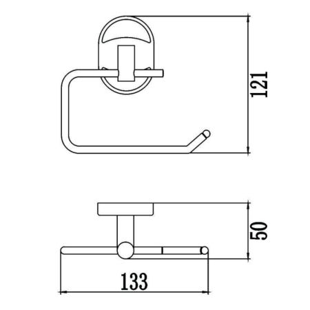 Держатель для туалетной бумаги Savol S-007052, хром, артикул S-007052
