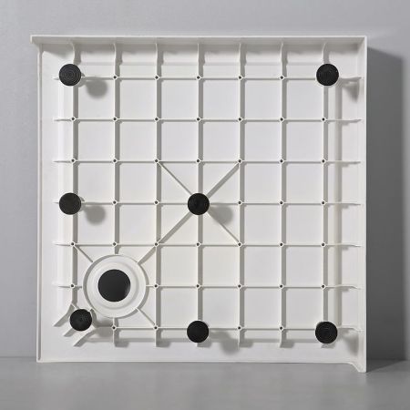 Душевой поддон квадратный RGW SMC-W Белый (800x800)