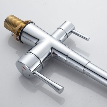 Смеситель для кухни с подключением фильтра Shevanik S528, хром, артикул S528