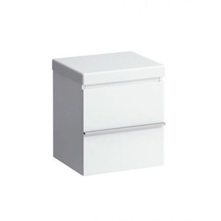 Тумба на колесиках, Laufen, Case, ширина, мм-460, глубина, мм-385, высота, мм-505, тип установки-напольный, ящики-1, дополнительный внутренний ящик, открывание-выдвижное, мягкое сиденье, цвет-белый, артикул 4.0205.1.075.475.1