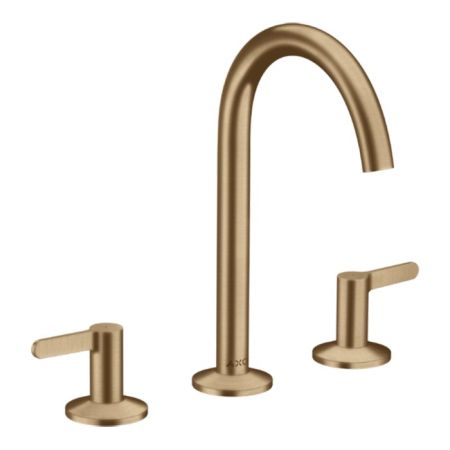 AX One Смеситель для раковины 170, 3 отв., p-open, цвет шлифованная бронза, артикул 48050140