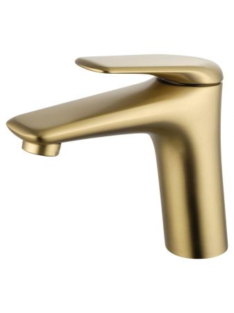 Смеситель для раковины WONZON & WOGHAND Elbe, Брашированное золото (WW-A41222-BG), артикул WW-A41222-BG