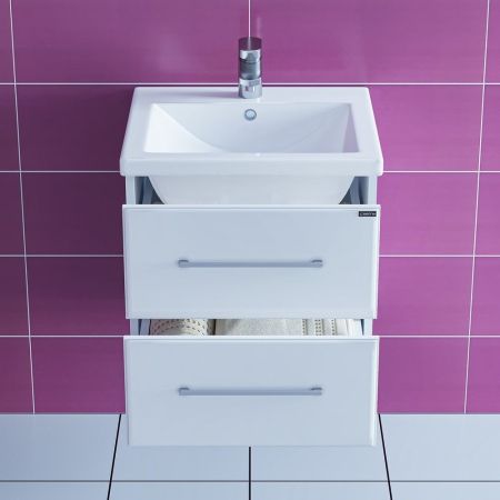 Тумба для умыв. "Омега-50" 2 ящ. подвес. (ум. Фостер 50), артикул 207035