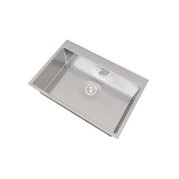 Кухонная мойка Florentina ЛОГИКА-НМ LHM.750.510.B.10.S.10, нержавеющая сталь