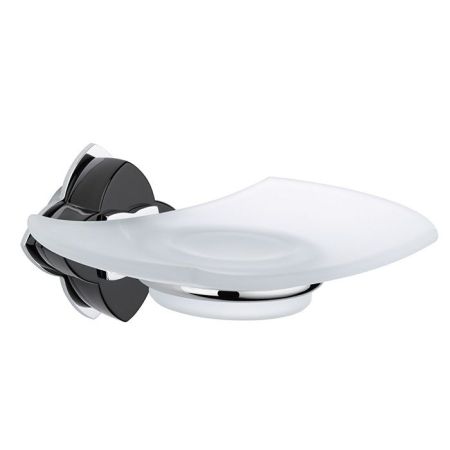 THG PETALE DE CRISTAL NOIR Мыльница стеклянная, подвесная, цвет хром, артикул U6D-A02-500