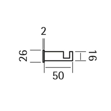 Крючок, Cisal, Xion, тип установки-настенный, цвет-нержавеющая сталь, артикул XI090711D1