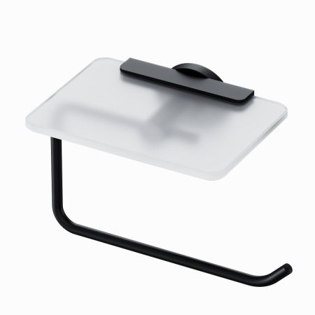 A85A341522 X-Joy, Держатель для туалетной бумаги с полкой, черный, артикул A85A341522