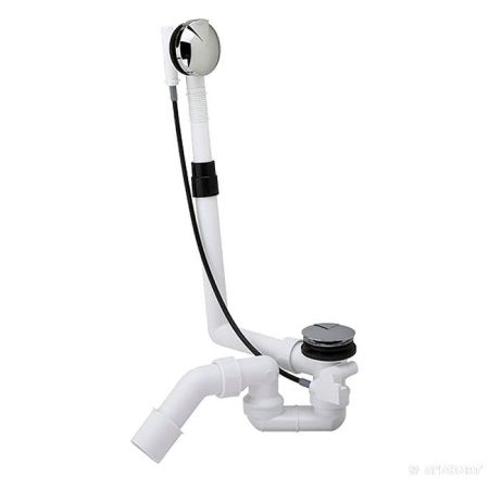 BETTE Слив-перелив с наполнением Multiplex Trio MT5,, удлиненный, хром