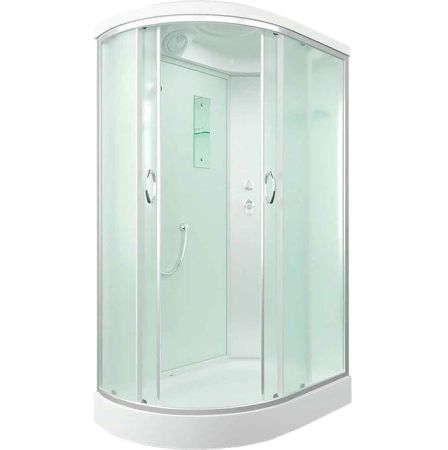 Душевая кабина Erlit Comfort ER3512PR 120x80 задняя стенка Белая стекло матовое, артикул ER3512PR-C3