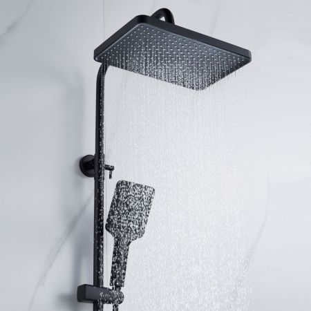 Душевая система Shevanik S4436H, черный