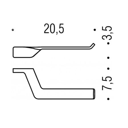 Colombo Alize Держатель туалетной бумаги, цвет: хром, артикул B2508D.CR