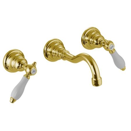 Fima Carlo Frattini Herend Смеситель для раковины, встраиваемый, излив: 15.9см., цвет: золото, артикул F5401/5OR