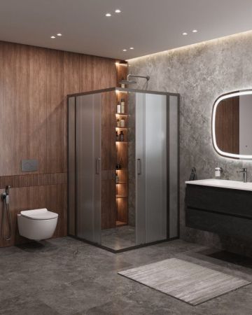 MOLVENO-A-22-90+20-C-BORO-IV Душевой уголок, артикул MOLVENO-A-22-90+20-C-BORO-IV