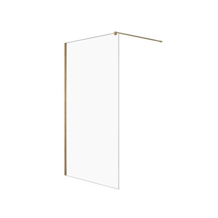 Душевое ограждение NEW TRENDY VELIO GOLD SATIN 120x200 D-0192B (брашированное золото), артикул D-0192B