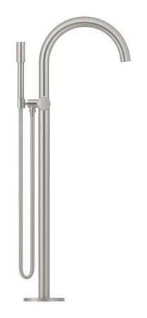 Внешняя часть смесителя для ванны GROHE Atrio New с ручным душем, свободностоящий, суперсталь (32653DC3), артикул 32653DC3