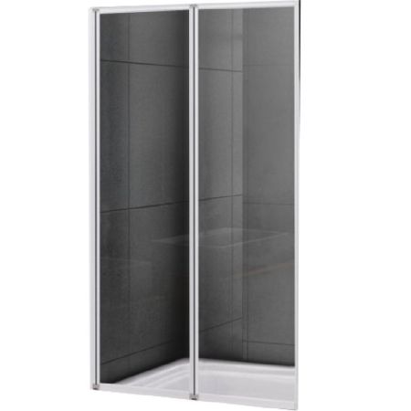 Шторка на ванну Cezares Relax V-2 80х140 профиль Белый стекло прозрачное, артикул RELAX-V-2-80/140-C-Bi