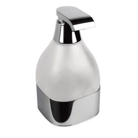 Colombo Alize Дозатор для жидкого мыла настольный, цвет: хром/матовое стекло, артикул B9331.CR-VAN
