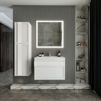 Комплект мебели для ванной Бриклаер БЕРЛИН 80BB, белый