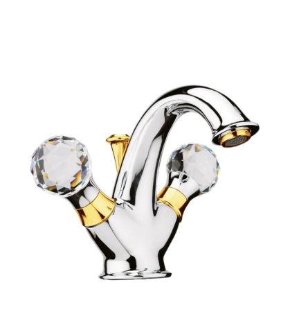 Смеситель для раковины Webert Karenina KA700102017, хром/золото, артикул KA700102017