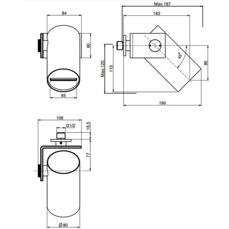 Fima Carlo Frattini Soffioni Верхний душ 8см., настенный, цвет: золото, артикул F5919OR