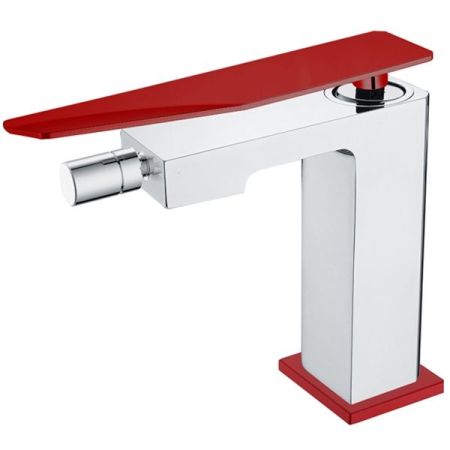 Смеситель для биде Boheme Q 146-CRR.2 Хром Красный, артикул 146-CRR.2