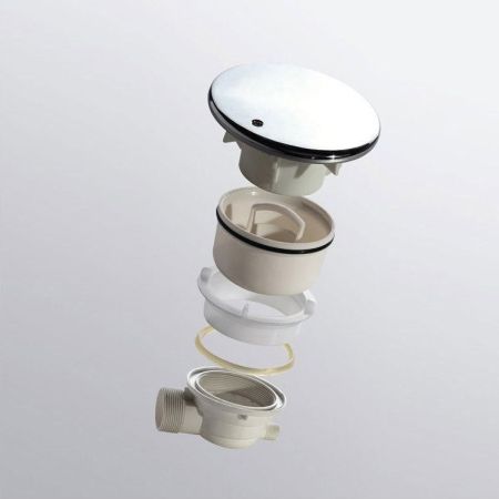 Сифон для душевых поддонов RGW Velplex QYD-01 хром, артикул 18241101-01