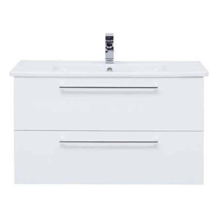 Тумба под раковину подвесная Dreja Gio 100 см, белый, артикул 77.0105W