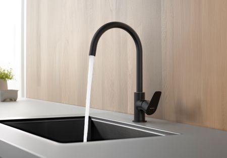 Смеситель для кухни AQUATEK, матовый черный AQ1182MB БЕТТА, артикул AQ1182MB