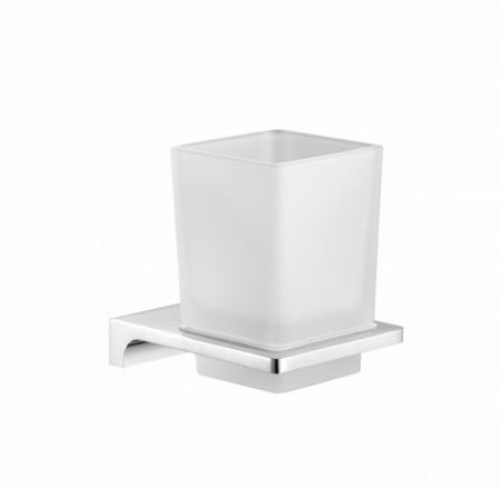 Стакан для зубных щеток с держателем WONZON & WOGHAND, Хром (WW-9121), артикул WW-9121
