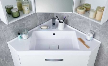 Тумба под раковину Акватон Кантара 110 подвесная 1A205601ANW70 Дуб полярный, артикул 1A205601ANW70