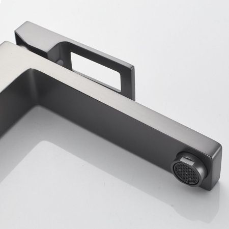 Смеситель для раковины высокий  Raffine F1196T, оружейная сталь, артикул F1196T