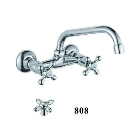 Смеситель для кухни настенный D-Lin D142808, хром, артикул D142808