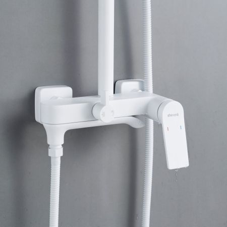 Душевая система Shevanik S4136C, белый
