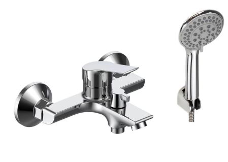 Смеситель Rock для ванны, с коротким изливом, c акс, артикул: RK54