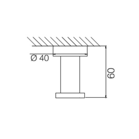 Fima Carlo Frattini Rotola Крючок одинарный, цвет: чёрный матовый, артикул F6004/1NS