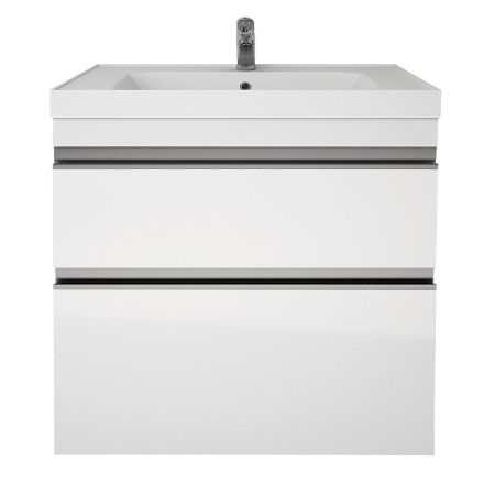 Тумба с раковиной подвесная/напольная Dreja Grace Plus 60 см, белый, артикул 99-0904-com