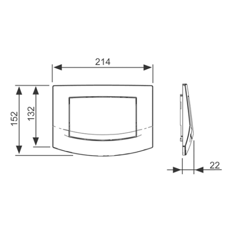 TECEambia, 1 клав., хром глянц., артикул 9240126