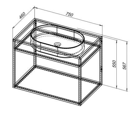 Консоль под раковину Allen Brau Liberty 75 1.33001.60 медь браш, артикул 1.33001.60