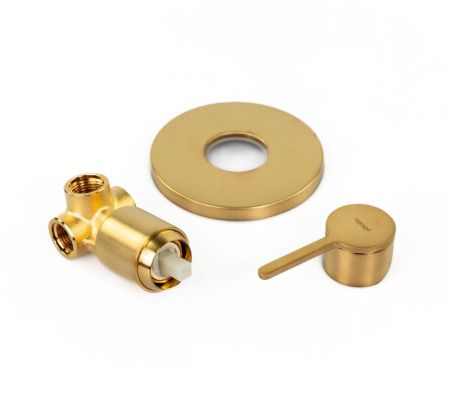 Emmevi Filobrass, однорычажный (со стержнем) встраиваемый смеситель для душа, цвет зачищенное золото, артикул 85009/ORS