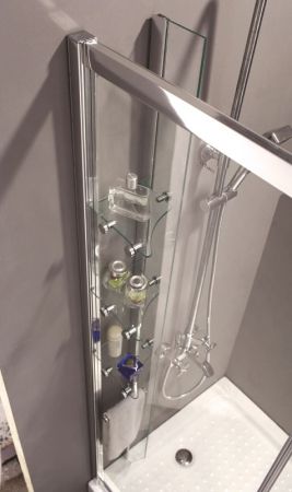 Душевой уголок Cezares Anima RH-2 120x90 L профиль Хром стекло прозрачное, артикул ANIMA-W-RH-2-120/90-C-Cr-L