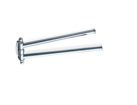 Stil Haus Smart, полотенцедержатель двойной поворотный, цвет хром - золото, артикул SM185(02)