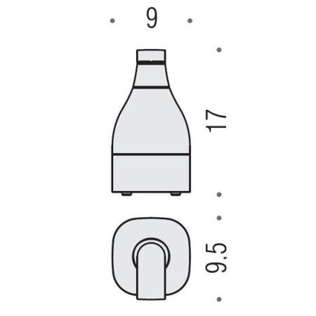 Colombo Alize Дозатор для жидкого мыла настольный, цвет: хром/матовое стекло, артикул B9331.CR-VAN