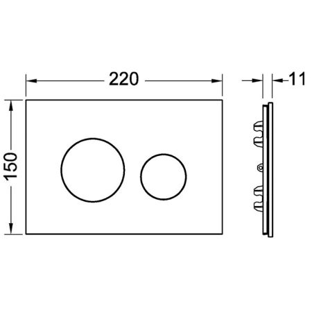 Лицевая панель TECEloop, дуб (натуральное дерево), артикул 9240612