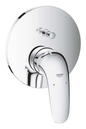 Смеситель однорычажный для ванны GROHE Eurostyle 2015 Solid, круглая розетка, хром (24047003)